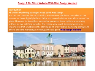 Design A No Glitch Website With Web Design Wexford