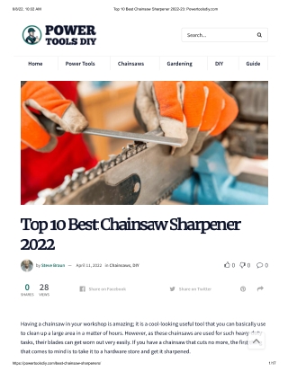 Top 10 Best Chainsaw Sharpener 2022-23: Powertoolsdiy.com
