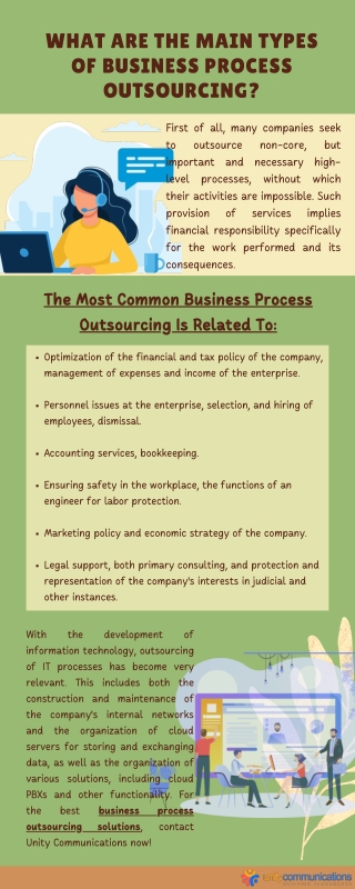 What are the Main Types Of Business Process Outsourcing?