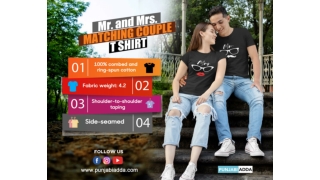 Matching Couple T Shirt – Mr and Mrs – Punjabi Adda