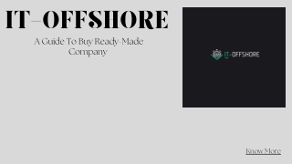 A Guide To Buy Ready-Made Company-   IT-OFFSHORE