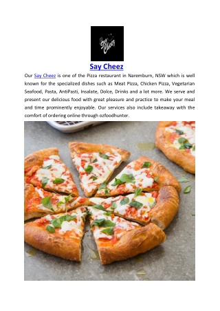 $5 off - Say Cheez Restaurant Naremburn Menu, NSW