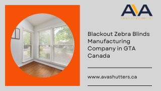 Blackout Zebra Blinds Manufacturing Company in GTA Canada