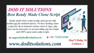 Online Readymade Amazon Clone System - DOD IT Solutions