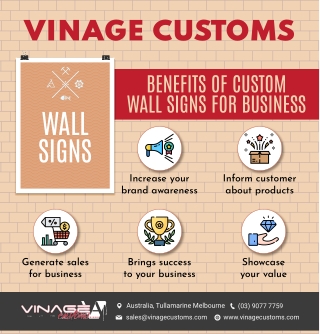 Custom Wall Signs for Business - Vinage Customs
