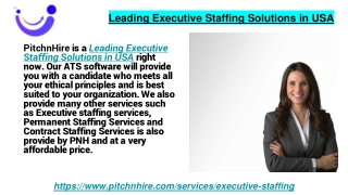 Leading Executive Staffing Solutions in USA