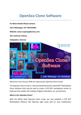 OpenSea Clone Software