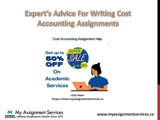 Expert’s Advice For Writing Cost Accounting Assignments