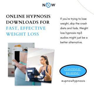 Online Hypnosis Downloads for Fast, Effective Weight Loss