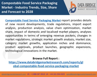 Compostable Food Service Packaging Market