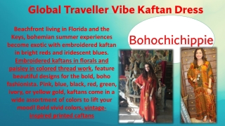 Global Traveller Vibe Kaftan Dress