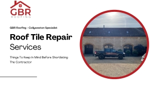 Roof Tile Repair Services