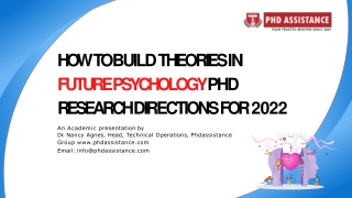 How to Build theories in future psychology PhD research directions for 2022 - PhD Assistance