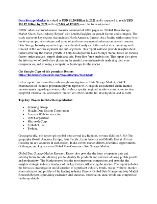 Data Storage Market