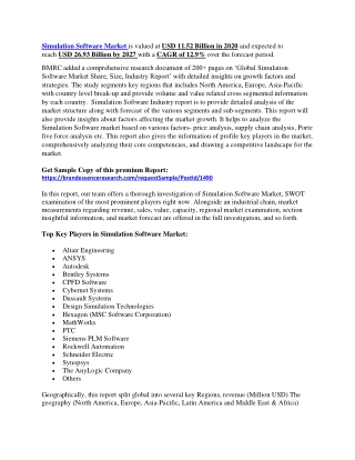 Simulation Software Market