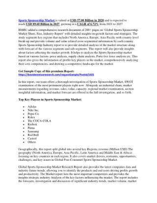 Sports Sponsorship Market