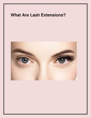 The best Eyelash Extensions in Notting Hill