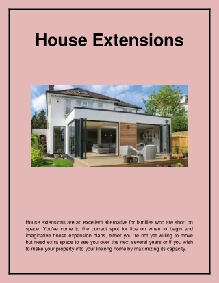 The best House Extensions in Trull