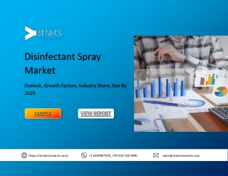 Disinfectant Spray Market Size,Trends and Forecast 2029