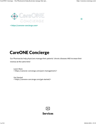 CareONE Concierge - Best for Pain Management Support Program