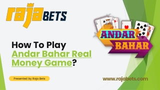 How To Play Andar Bahar Real Money Game?