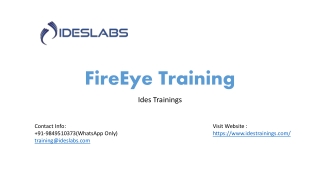 FireEye Training - IDESTRAININGS