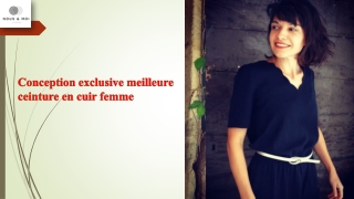 Conception exclusive meilleure ceinture en cuir femme