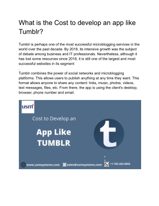 Tumblr - Google Docs