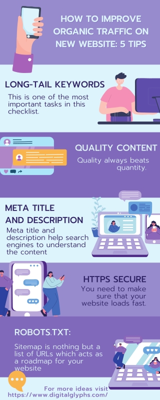 How to improve Organic Traffic on New Website 5 Tips
