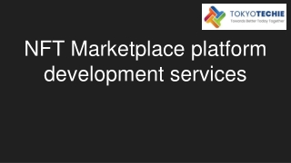 NFT Marketplace platform development services