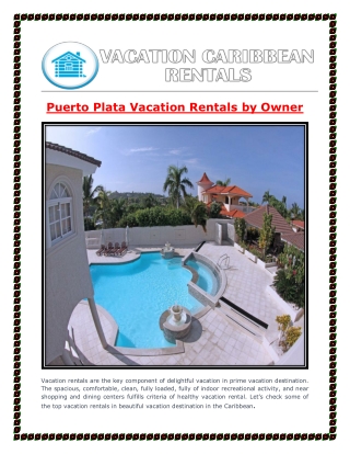 Puerto Plata Vacation Rentals by Owner