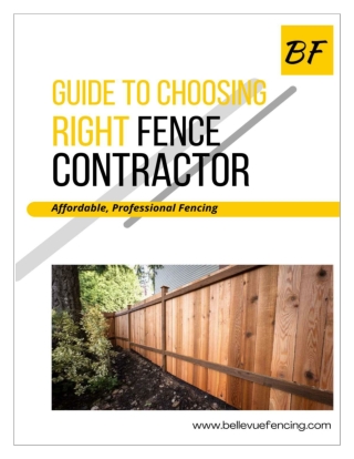 Guide to Choosing the Right Fence Contractor