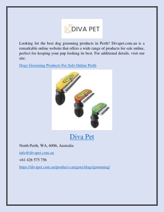 Diva Pet Online Presentations Channel