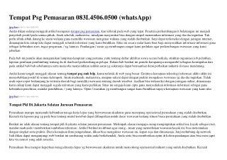 Tempat Psg PemasaranTempat Psg Pemasaran ౦8Зl·ㄐ5౦Ꮾ·౦5౦౦{WA}