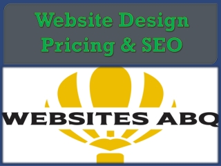 Website Design Pricing & SEO