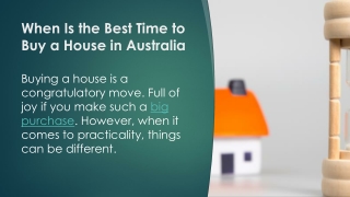 When Is the Best Time to Buy a House in Australia