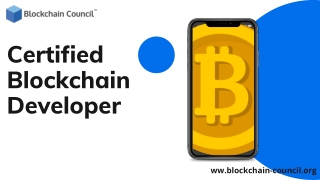 Certified Blockchain Developer | Blockchain Council