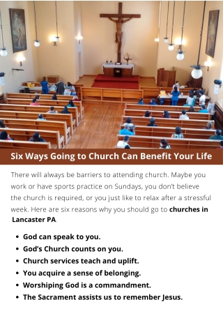 Six Ways Going to Church Can Benefit Your Life