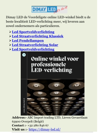 Led Straatverlichting Klassiek