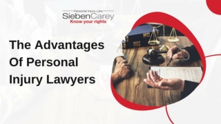 The Advantages Of Personal Injury Lawyers