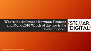 What's the difference between Firebase and MongoDB Which of the two is the better option