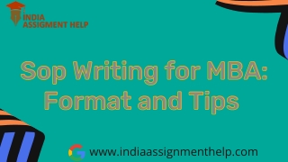 Sop Writing for MBA: Format and Tips