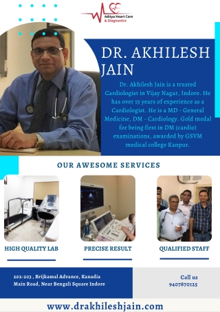 Book the Appointment Today with Indore Cardiologist – Dr. Akhilesh Jain