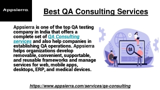 Best QA Consulting Services