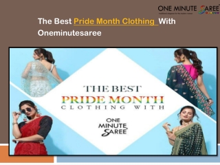 LGBTQ  Pride Month Clothing | Oneminutesarees