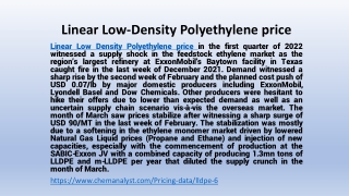 Linear Low-Density Polyethylene Demand