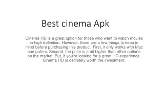 cinema HD
