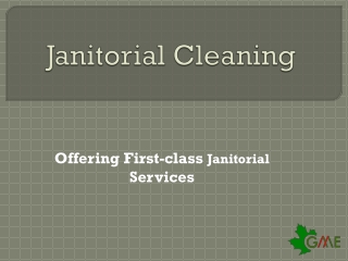 Janitorial Cleaning