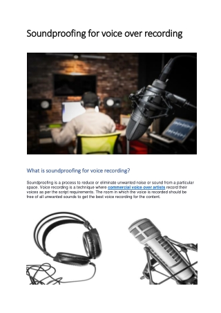 Commercial Voice Over Actor