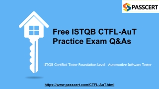 ISTQB Automotive Software Tester CTFL-AuT Dumps